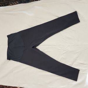 Tupelo Honey Comfy Maternity Ankle Leggings - Dark Gray Sz Medium